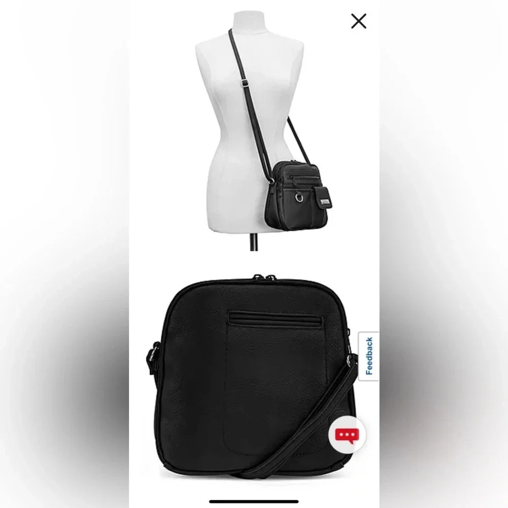 MultiSac black crossbody unisex in excellent pre-owned condition. Phone pocket +